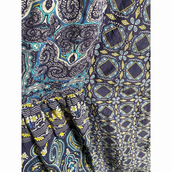 Sundance Catalog "Plaza Sweet Dress" blue multi, size 4 - Picture 6 of 7